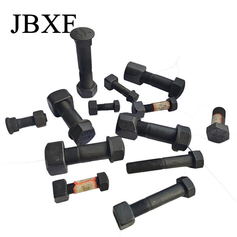 Hex negro pista de calzado perno y tuerca 12,9 grado excavadora pista perno hilo métrico