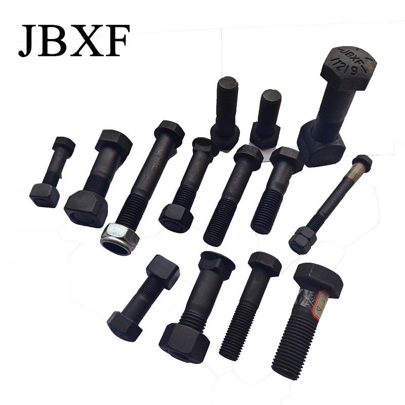 Hex Negro Pista de calzado perno y tuerca 12.9 Grado Excavadora Pista de perno precio bajo