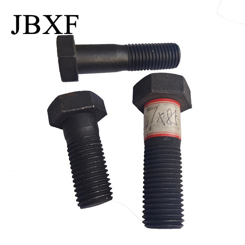 Din933 Negro M6/M10/M12/M13 Fijaciones 18X80mm 8.8 Cerrojos de cabeza hexadecimal con tuercas de 50mm de longitud y tuerca y perno