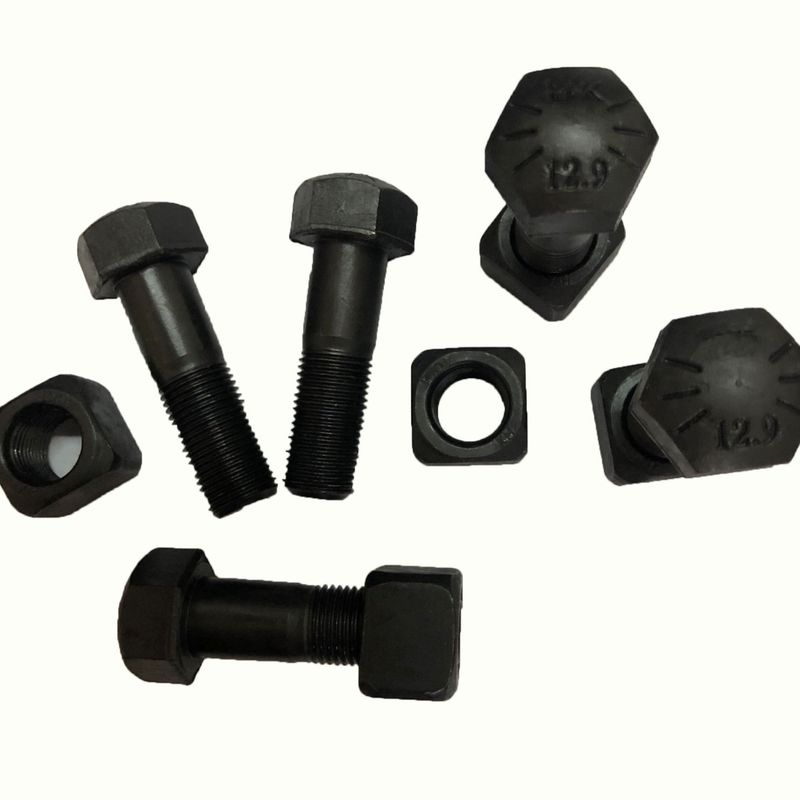 Tornillos de cadena Caterpillar Komatsu John Deere Hitachi Tamaños M16-M30 para tren de rodaje, para topadoras y excavadoras, acero grado 8, galvanizados